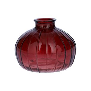 Flesvaas Carmen Transparent Round Bordeaux