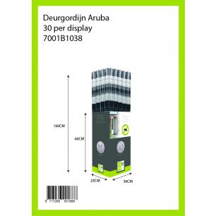 Aruba-curtainbox 2025 30x40x102 cm; black/grey/white; 30 pcs.