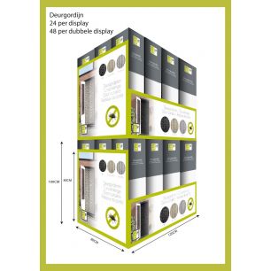 Doorcurtain box Türvorhang Fliegenschutz sortiert 120x80x102cm (box of 48)