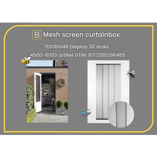 Mesh screen curtainbox 2026 - 30 pcs.; 31x42x102 cm; grey