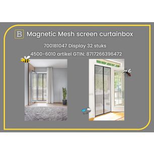 Magnetic mesh screen curtainbox 2026 - 32 pcs.; 31x42x102 cm; grey