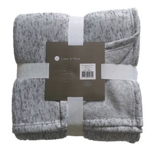 Melange Plaid gris 130x170cm 