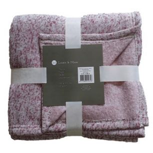 Melange Plaid bordeaux 130x170cm 