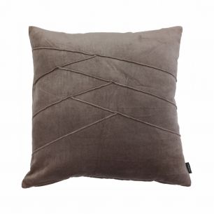 Uneven Pintuck Cushion taupe 45x45cm 