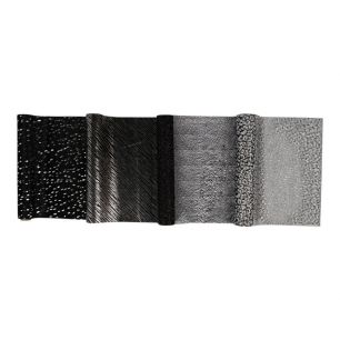 Decorative tablerunner box  black 28x150 cm 21 rolls