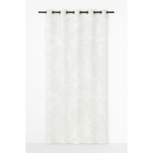 Palma Curtain Print Monstera Nature 8 Rings 135 x 260 cm