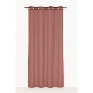 Monna Curtain Terracotta 8 Rings 135 x 260 cm