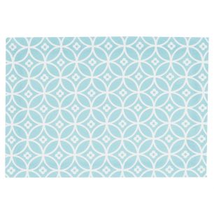 Crossed Circles Set de table bleu du Nil 35x50cm 