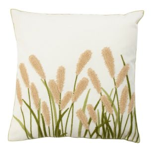 Kussen pampasgras beige 45x45cm