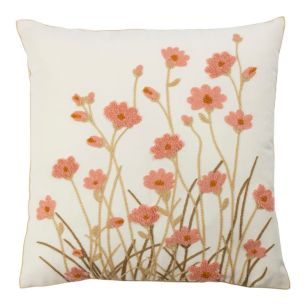 Kussen Poppy roze 45x45cm