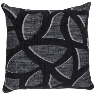 Zaragoza kussen zwart 45x45cm 