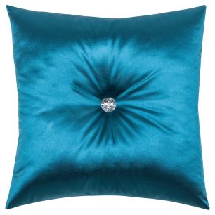 Vivaldi Button coussin bleu 47x47cm 
