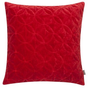 Circle Stitch Kissen rot 45x45cm 