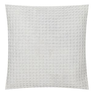 Stonewash Dobby Knit coussin argent 45x45cm 