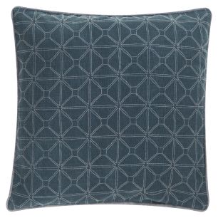 Graphic Stonewash Kissen Blau 50x50cm 