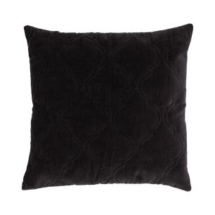 Moroccan Velvet kussen zwart 45x45cm 
