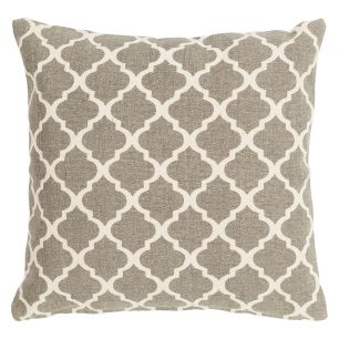 Moroccan Print Cushion grey 45x45cm 