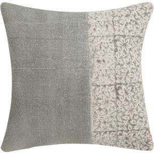 Half Half Kissen grau 45x45cm 