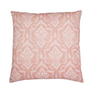 Ikat coussin rose 45x45cm 