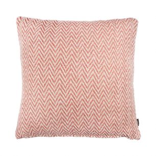 Zig zag recycled cameo pink cushion 45 x 45 cm