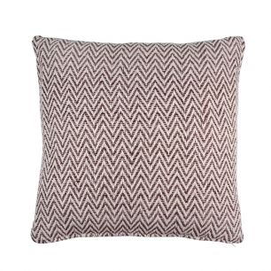 Zigzag Recycled Cushion brown 45x45cm 