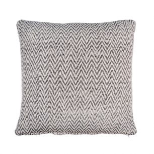 Zigzag Recycled Kissen grau 45x45cm 