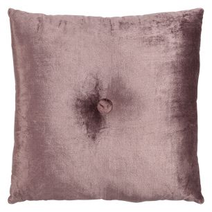 Rayon Velvet 1 Button Chair Cushion mauve 45x45cm 