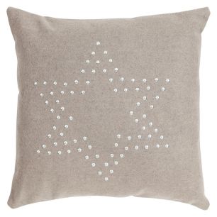 Stud Star On Felt Kissen taupe 43x43cm 