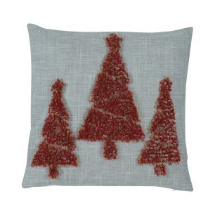 Spartree coussin beige rouge 45x45cm 