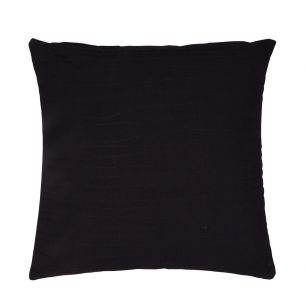Uneven Stitching Cushion black 50x50cm