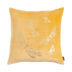 Butterfly Kissen Gelb 45x45cm 