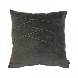 Uneven Pintuck Cushion brown 45x45cm