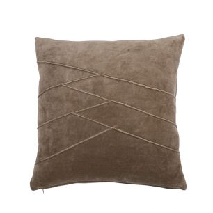 Uneven Pintuck Kissen taupe 45x45cm 