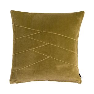 Uneven Pintuck kussen khaki 45x45cm 