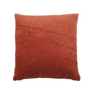 Uneven Pintuck coussin orange 45x45cm 