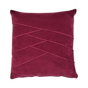 Uneven Pintuck coussin magenta 45x45cm 