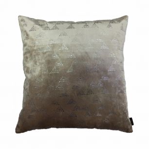 Foil Triangle kussen beige 45x45cm 
