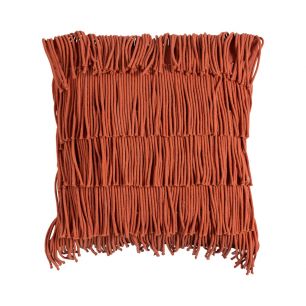 African Fringes coussin orange 40x40cm 