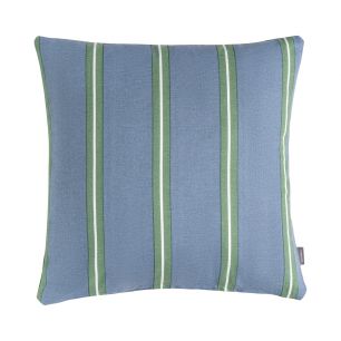 Printed Stripes coussin bleu vert 45x45cm 