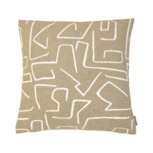 Roy Chenille Kissen hell Grau  45x45cm 