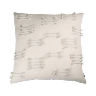 Uneven Ruffle coussin gris 45x45cm 