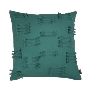 Uneven Ruffle Kissen Blau 50x50cm 