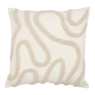 Kussen organische lijnen Sammy beige 45x45cm