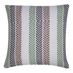 Molly Kussen zig zag bruin groen 45x45cm