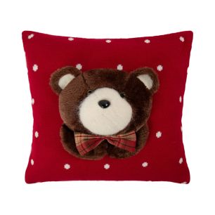 Beer kussen rood 40x40cm