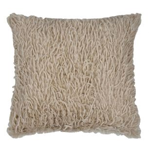 Feather cushion beige 45x45cm