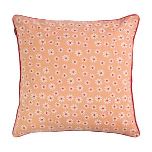 Daisy Flowers Kussen oranje 50x50cm 
