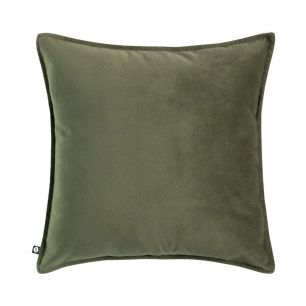 Cushion Velvet embossed green 45x45cm