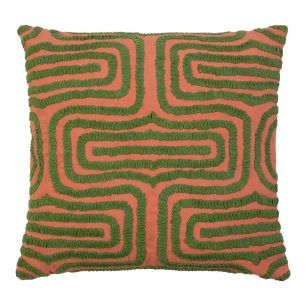 Cushion Java peach pink 45x45cm