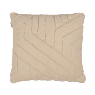 Coussin Lignes Abstraites Beige 45x45cm
